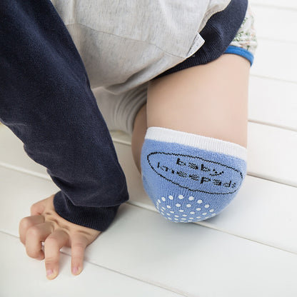 Breathable Cotton Baby Knee Pads and Elbow Socks Set