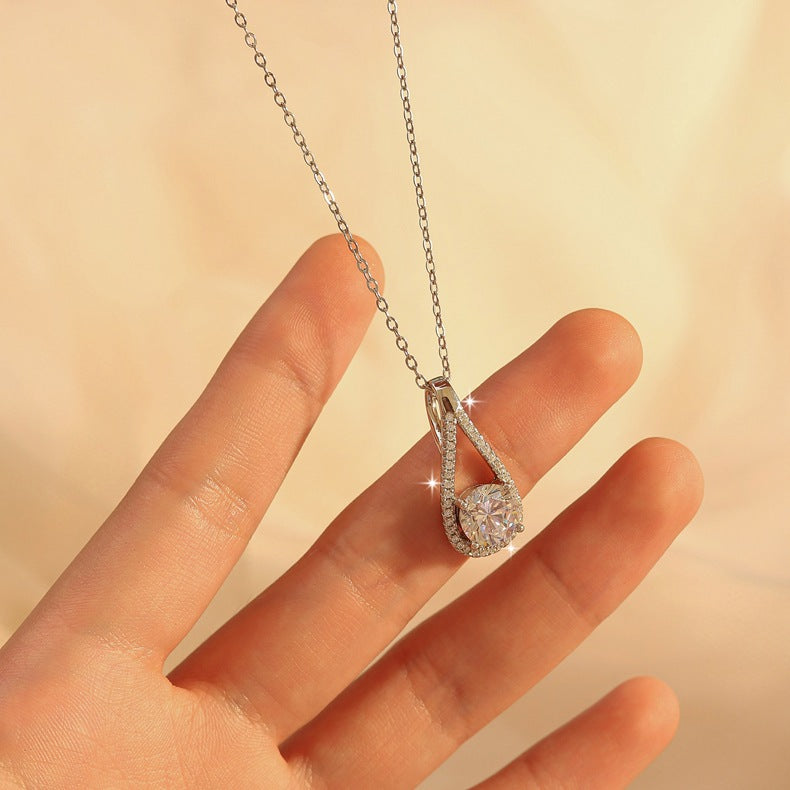 S925 Sterling-Silber-Halskette für Damen