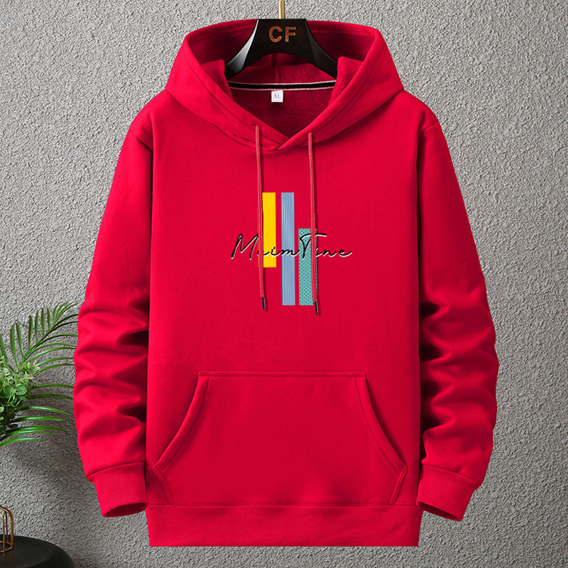 Herren Fleece-Kapuzenpullover in Blau, Übergröße (12XL)
