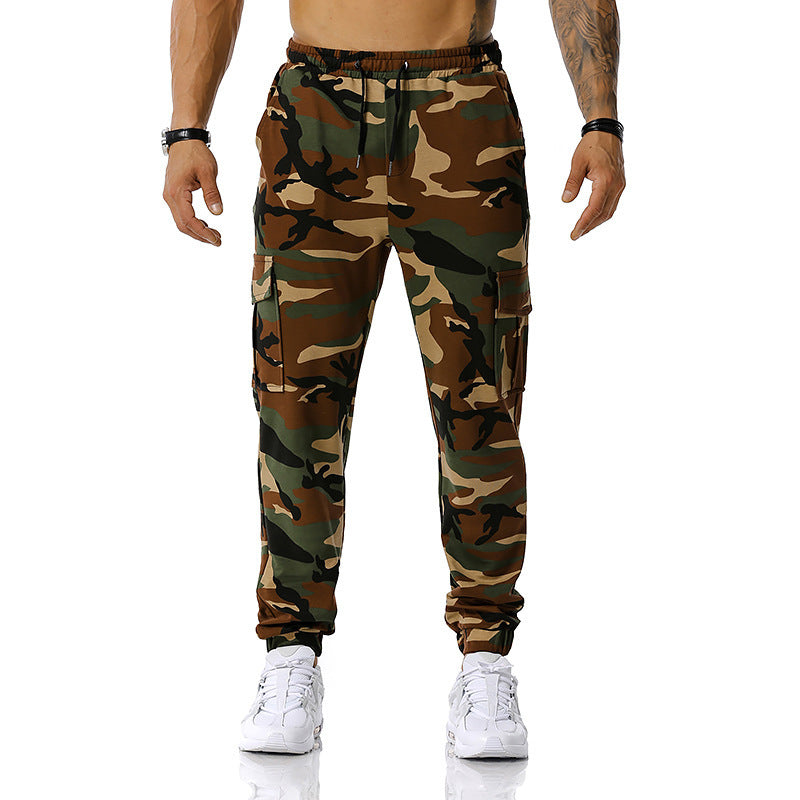Camo Cargo Pants - Casual Sports Trousers