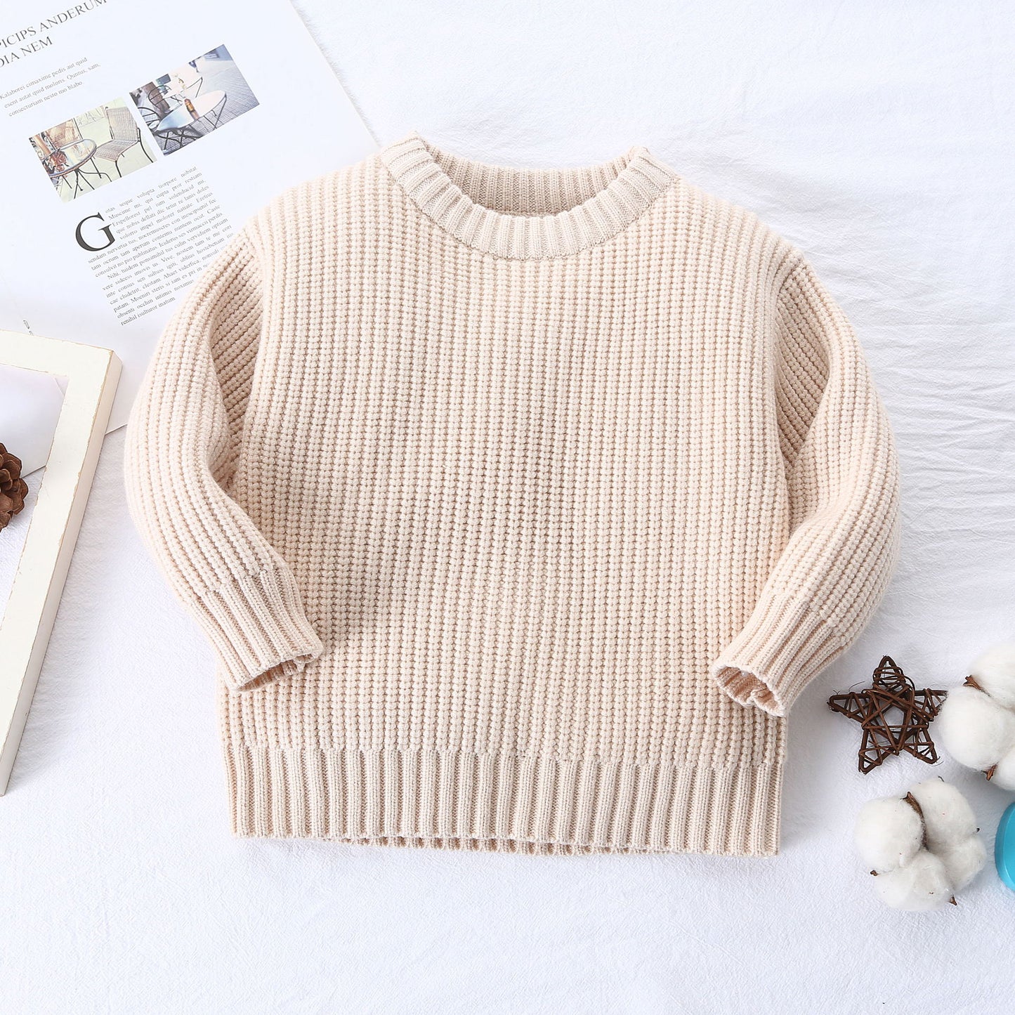 Autumn Winter Baby Boys' Loose Knit Jackets (0-6 Years)