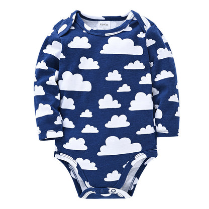 Long Sleeve Envelope Collar Clothes for Newborn Boys