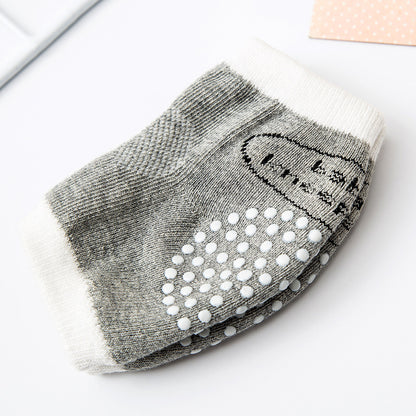 Breathable Cotton Baby Knee Pads and Elbow Socks Set