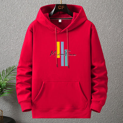Herren Fleece-Kapuzenpullover in Blau, Übergröße (12XL)