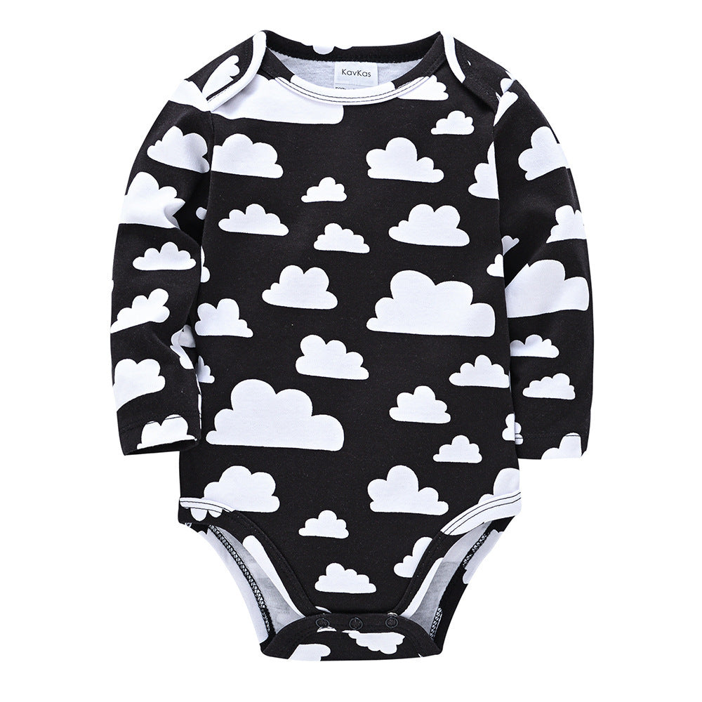 Long Sleeve Envelope Collar Clothes for Newborn Boys