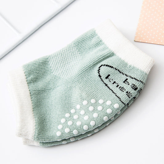 Breathable Cotton Baby Knee Pads and Elbow Socks Set